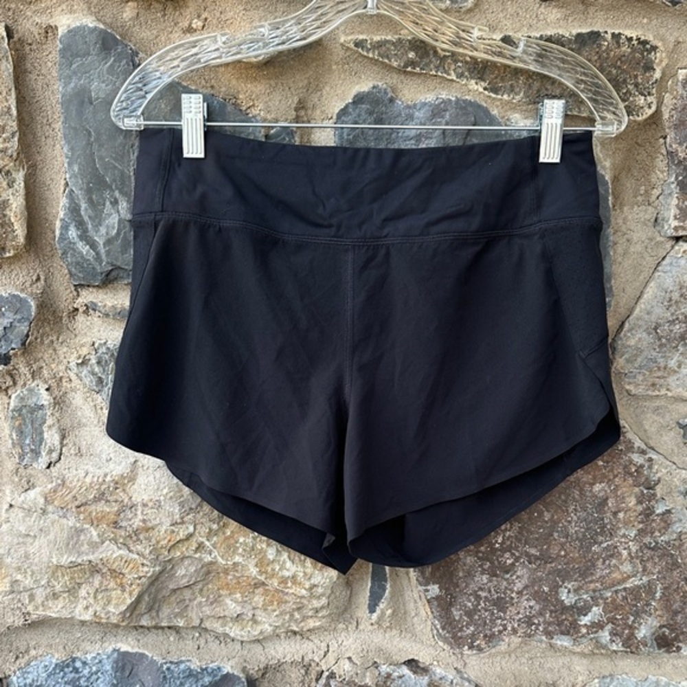 Athleta Run With It 3.5” Black Running Shorts Women’s Small Lined Pocket